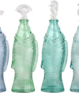 6011 CARAFES EN VERRE FISH&FIZZ 4P